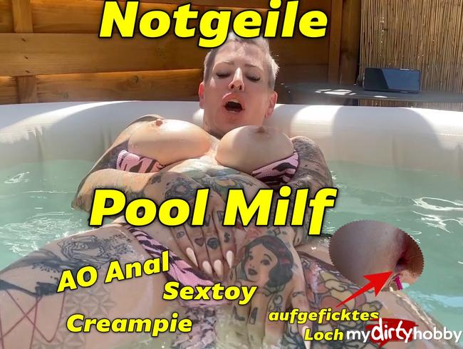Notgeile Pool Milf!!AO Anal Creampie
