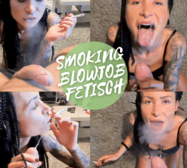 Mein 1. Smoking Blowjob Clip - Userwunsch! Die Smoking Schwanzlutscherin