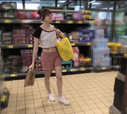 Überrascht im Supermarkt vom Ex-Freund!