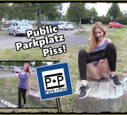 Public auf dem Parkplatz gepisst!