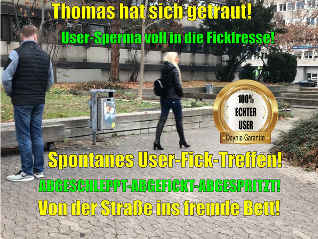 Thomas hat sich getraut | Spontanes Userficktreffen endet mit XXL Spermafresse!