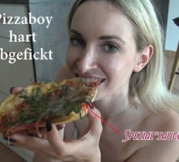 Pizzaboy hart abgefickt