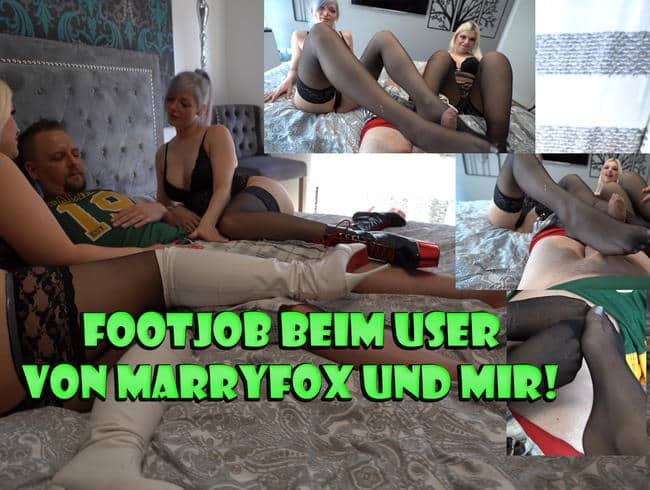 Footjob beim User von MarryFox und mir!