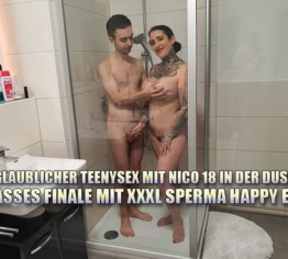 Unglaublicher Teenysex mit Nico 18 in der Dusche!