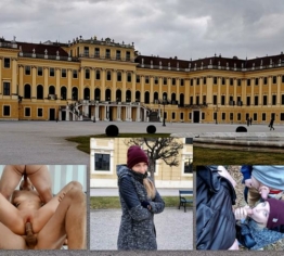 Zwei Fremde am Schloss Schönbrunn aufgerissen und abgefickt