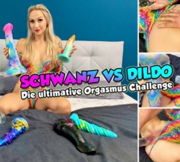 SCHWANZ VS DILDO - die ultimative Orgasmus Challenge *UNCUT*