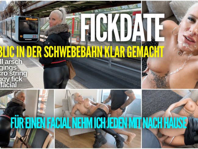 FICKDATE Public made clear in the suspension railway | I'll take EVERYONE home for a FACIAL