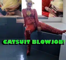 Catsuit Blowjob!