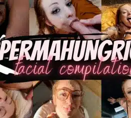 CUM HUNGRIG! - Facial Compilation