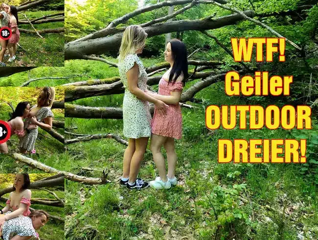 WTF! Great OUTDOOR THREESOME!