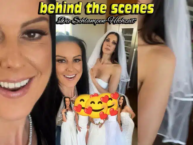 Behind the scenes. The Sluts Wedding