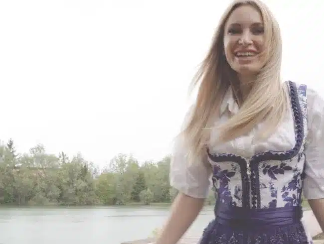 Dirndl fuck by the lake