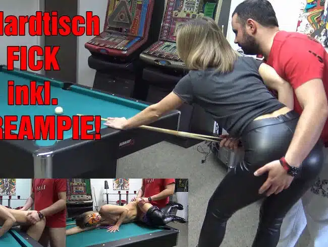 Pool table FUCK including CREAMPIE!