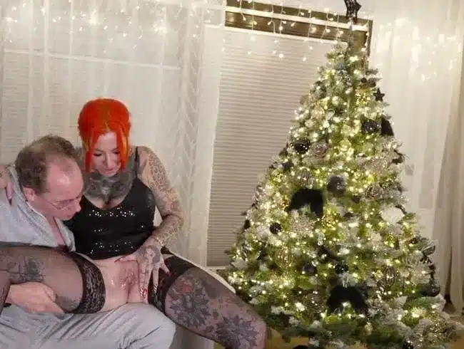 Perverted Christmas party.. fully inseminated to the top, darling, can you push again??
