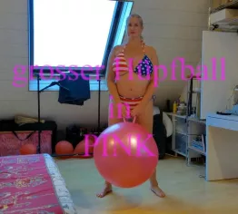 grosse Hüpfball in pink