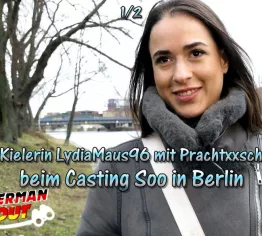 GERMAN SCOUT - Kielerin LydiaMaus96 mit Prachtarsch beim Casting Sex in Berlin Teil 1