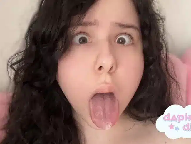 My first SPIT-PLAY, at 18!!! (+ AHEGAO)