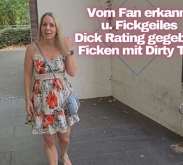 Von einem Fan erkannt und mit einem heißen Schwanz bewertet, ficken mit Dirty Talk