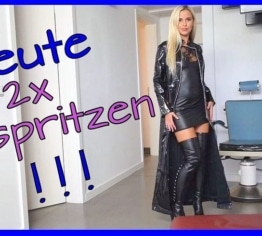 Ich hab mich in meinem Lacklederoutfit zweimal vollgespritzt!!!