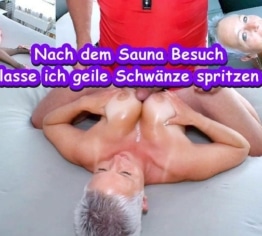 Nach dem Saunabesuch bringen meine Titten deinen Schwanz zum Abspritzen!