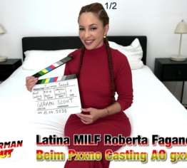 GERMAN SCOUT - Latina MILF Roberta Faganelli beim Porno Casting AO gefickt Teil 1